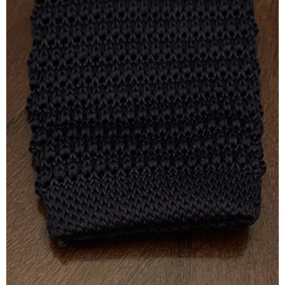 Harrison Blake Blue White Hand Made 100% Polyester Men’s Knitted Neck Tie - Picture 8 of 10